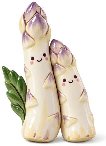Asperge d’Argenteuil, figurine en faïence de FermeVallée