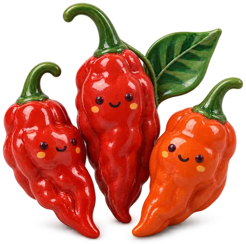 Bhut Jolokia, figurine en faïence de FermeVallée