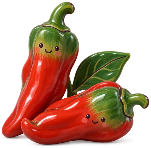 Piment de Chimayó, figurine en faïence de FermeVallée