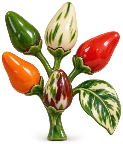Fish pepper, figurine en faïence de FermeVallée