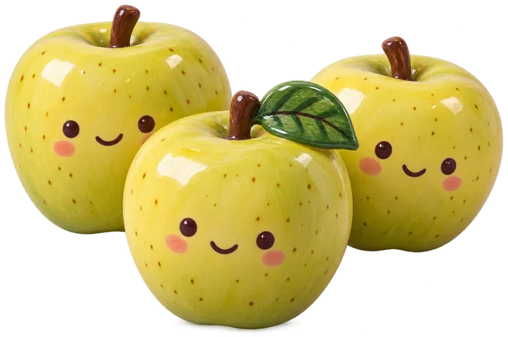 Golden Delicious, figurine en faïence de FermeVallée