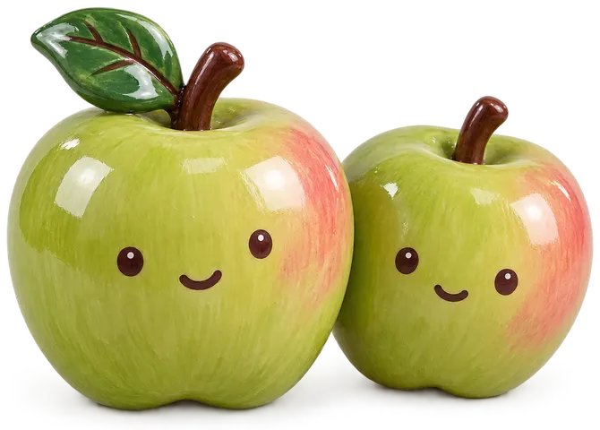 Granny Smith, figurine en faïence de FermeVallée