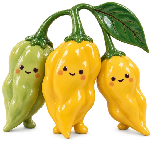 Piment Fatalii, figurine en faïence de FermeVallée