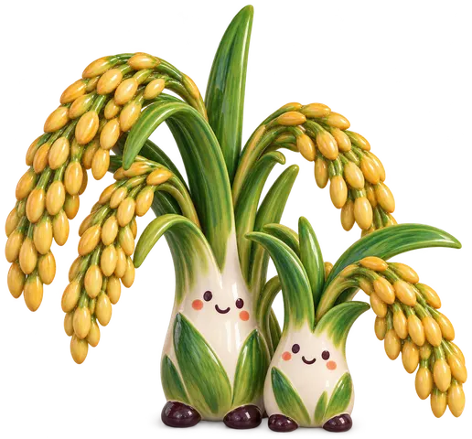 Riz hybride, figurine en faïence de FermeVallée