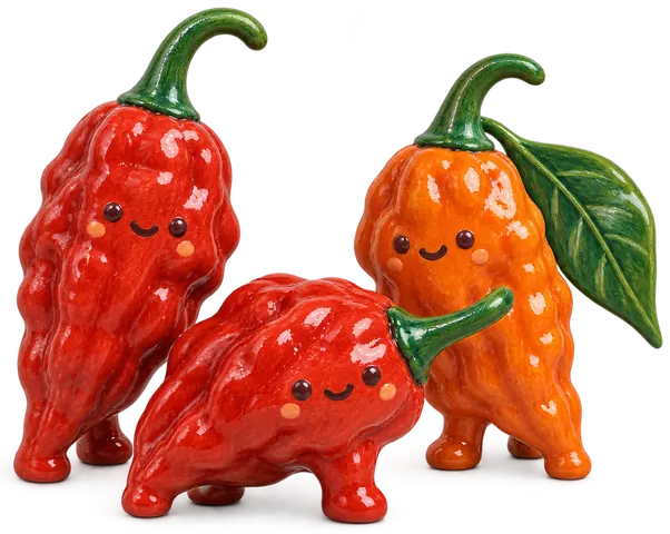 Bhut Jolokia, figurine en faïence de FermeVallée