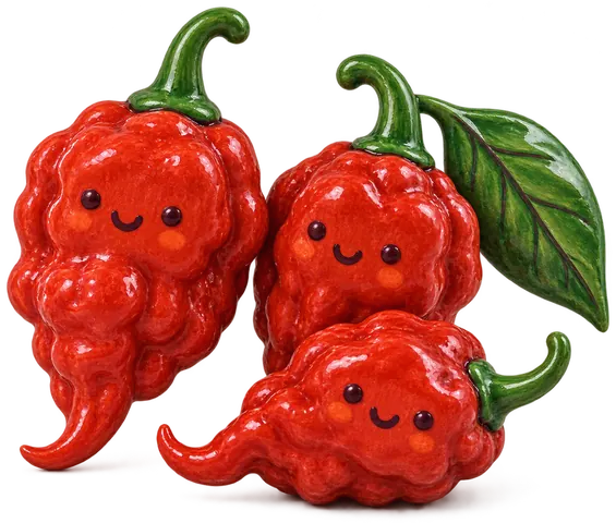 Carolina Reaper, figurine en faïence de FermeVallée