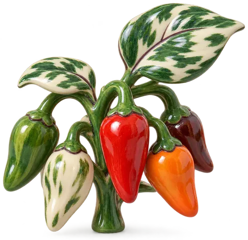 Fish pepper, figurine en faïence de FermeVallée