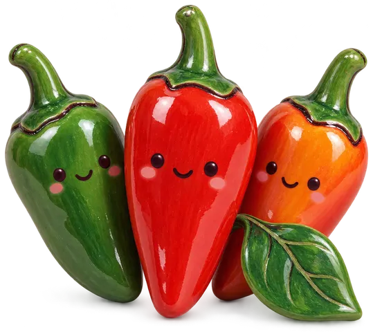 Piment de Fresno, figurine en faïence de FermeVallée