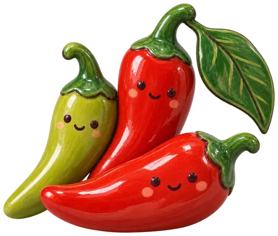 Peperoncino, figurine en faïence de FermeVallée