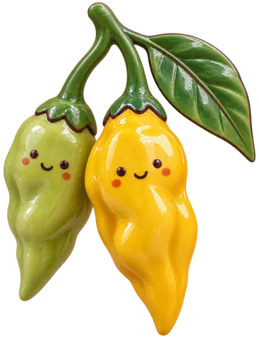 Piment Fatalii, figurine en faïence de FermeVallée