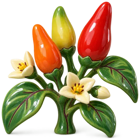 Piment Tabasco, figurine en faïence de FermeVallée